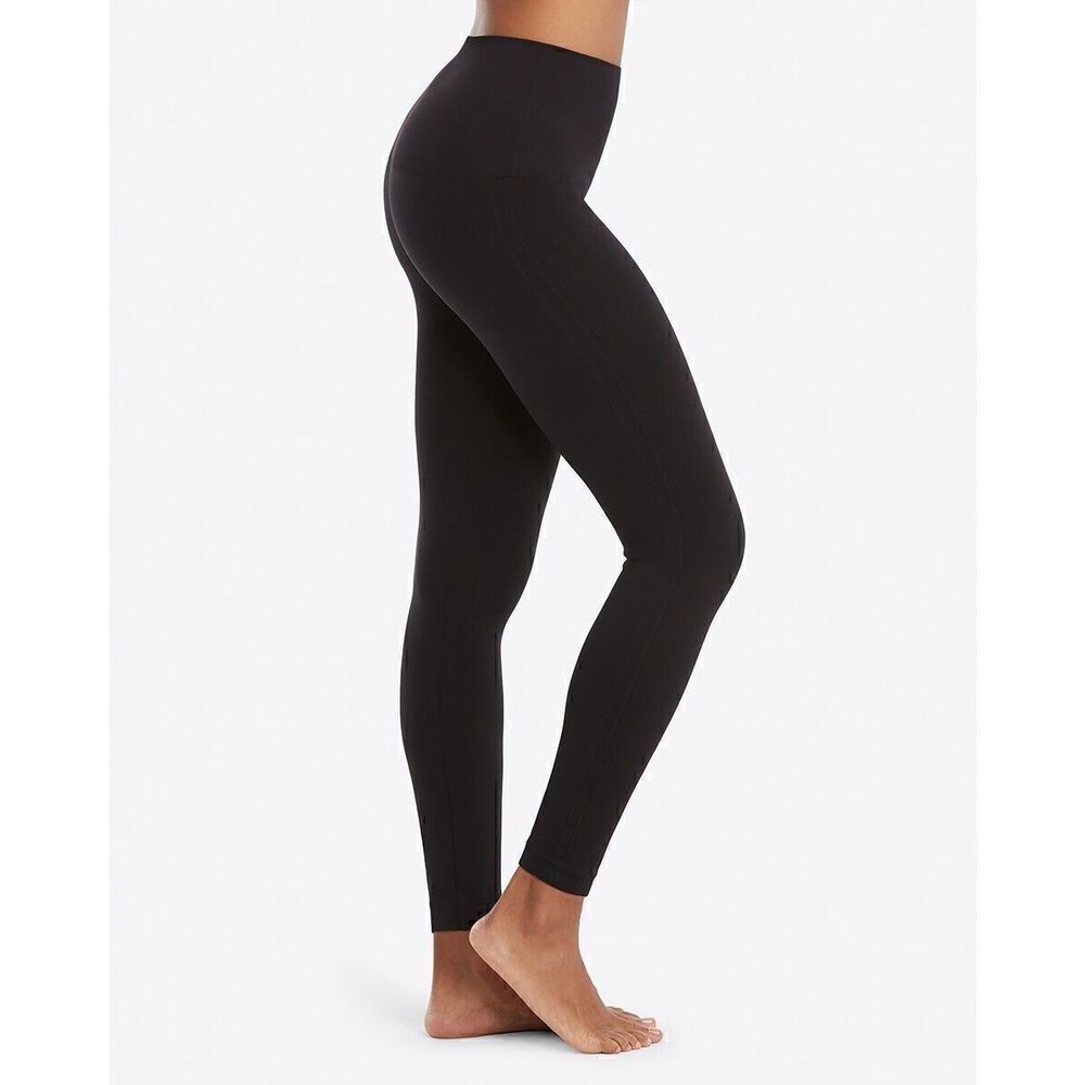 SPANX LOOK AT ME NOW Seamless Shapewear LEGGINGS BLACK Sz Extra Large-XL